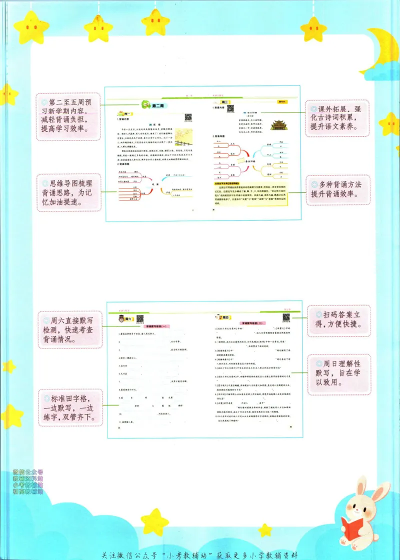 《暑假作业背诵与默写三升四衔接_小初高学习资料合集（每天更新）_汉知简教辅暑假作业_暑假作业背诵与默写》第6页预览