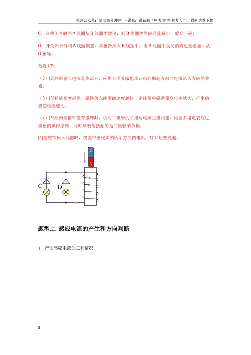《专题27法拉第电磁感应定律（教师版）_04-物理-高考总复习_一轮复习_2025年_2025年高考物理一轮复习热点题型归类》第8页预览