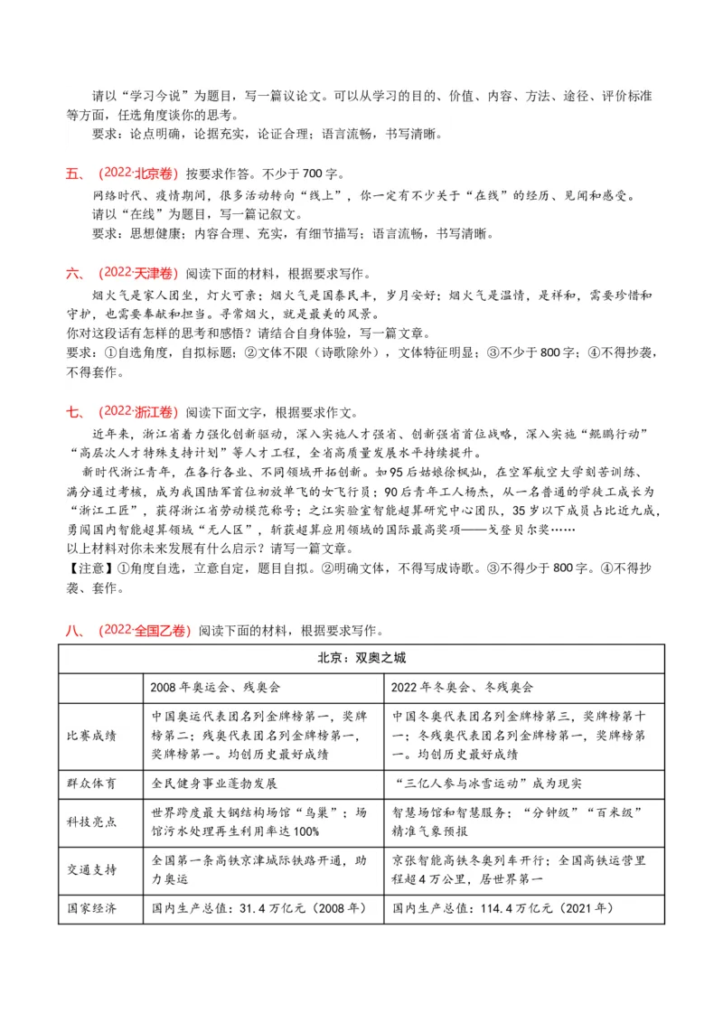 《专题19作文（全国通用）（学生版）_专项复习_2026年-语文专项复习_十年（2016-2025）高考语文真题分类汇编（全国通用）-G15》第6页预览