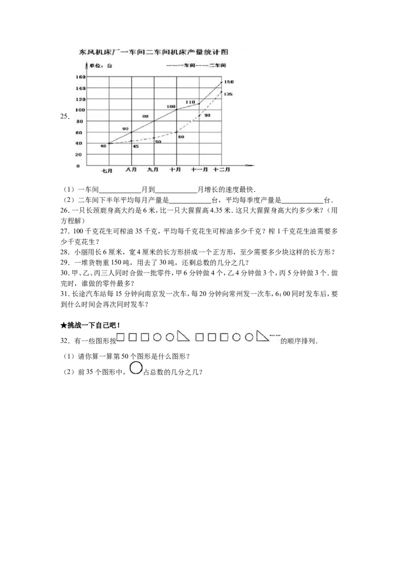 《苏教版数学五年级下学期期中测试卷8（优尖升教育）_小学1-6年级全科全套_1-6年级全科下册_五年级_五年级下数学_数学五下苏教版(1)》第3页预览