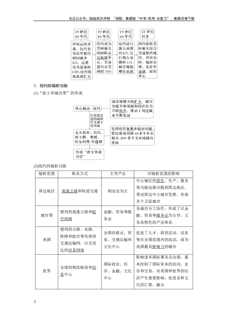《第三章　课时61　城市的辐射功能_07-地理-高考总复习_一轮复习_2025年_2025年大一轮复习讲义地理人教版_地理_大一轮复习讲义教师专用_配套Word版文档第三～五部分_第三部分　区域发展》第3页预览