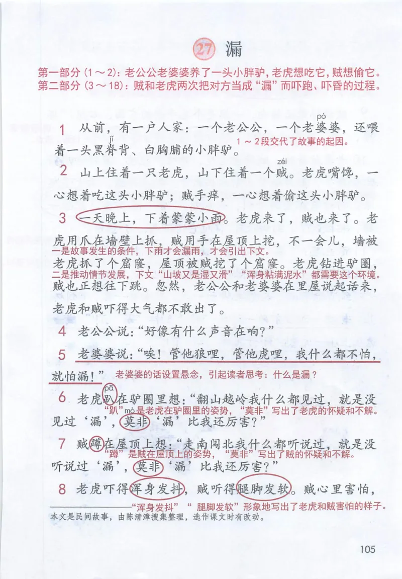 《三（下）语文课堂笔记-第8单元_小学1-6年级全科全套_1-6年级全科下册_三年级_三年级下语文_语文三下课堂笔记》第9页预览