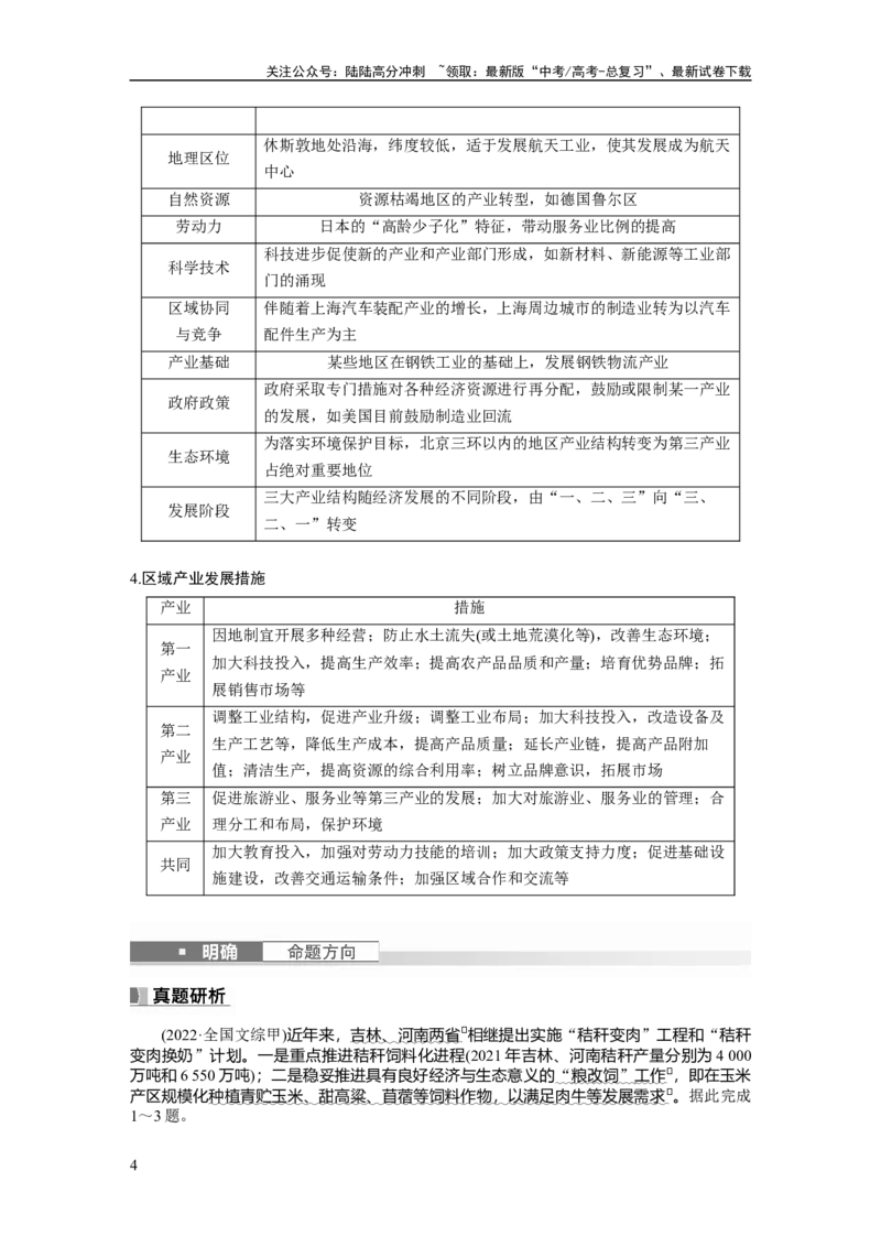《第三部分　第三章　课时64　地区产业结构变化_07-地理-高考总复习_一轮复习_2024年_2024高考地理大一轮复习课件讲义新人教版知识总结_2024年高考地理一轮复习讲义（新人教版）》第4页预览
