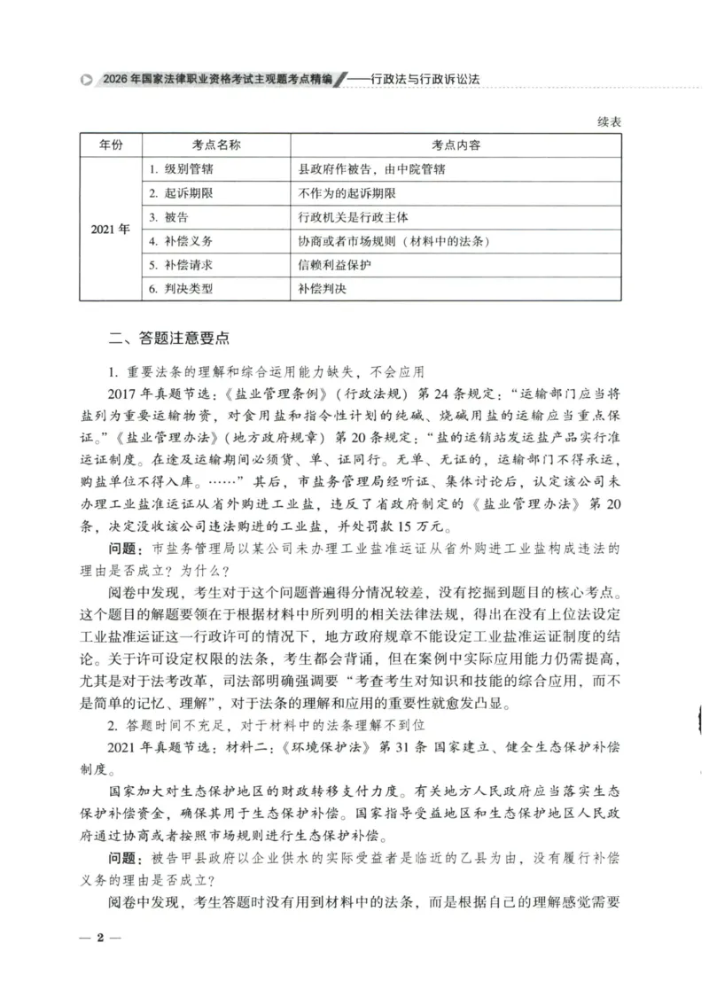 《2026法大主观题考点精编——行政法_FD_主观强化_讲义》第5页预览