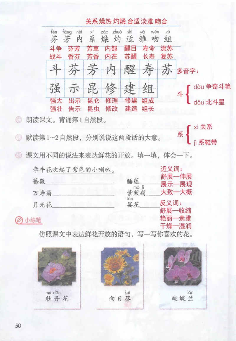 《三（下）语文课堂笔记-第4单元_小学1-6年级全科全套_1-6年级全科下册_三年级_三年级下语文_语文三下课堂笔记》第4页预览