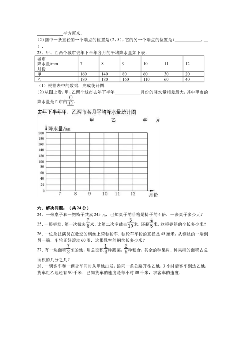 《苏教版数学五年级下学期期末测试卷8（优尖升教育）_小学1-6年级全科全套_1-6年级全科下册_五年级_五年级下数学_数学五下苏教版(1)》第3页预览