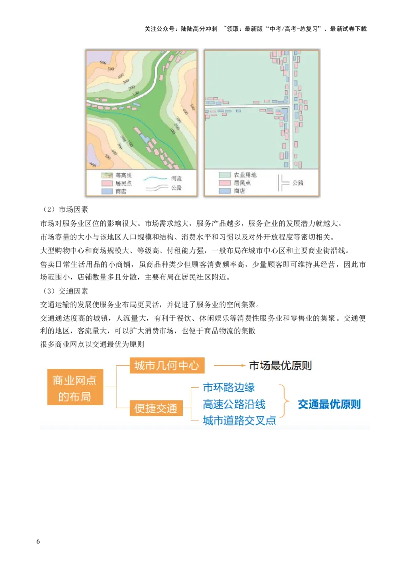 《第26讲服务业区位因素及其变化（讲义）（解析版）_07-地理-高考总复习_一轮复习_2024年_2024年高考地理一轮复习讲练测（课件+讲义+练习）（新高考）_讲义+练习》第6页预览