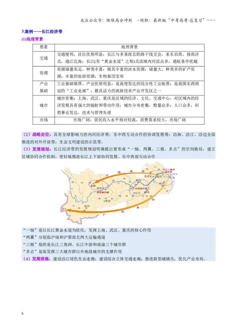 《第29讲中国国家发展战略举例（复习讲义）（全国通用）（学生版）_07-地理-高考总复习_一轮复习_2026年-地理高考一轮复习_2026年高考地理一轮复习讲义+练习+课件（新教材新高考）-G55》第6页预览