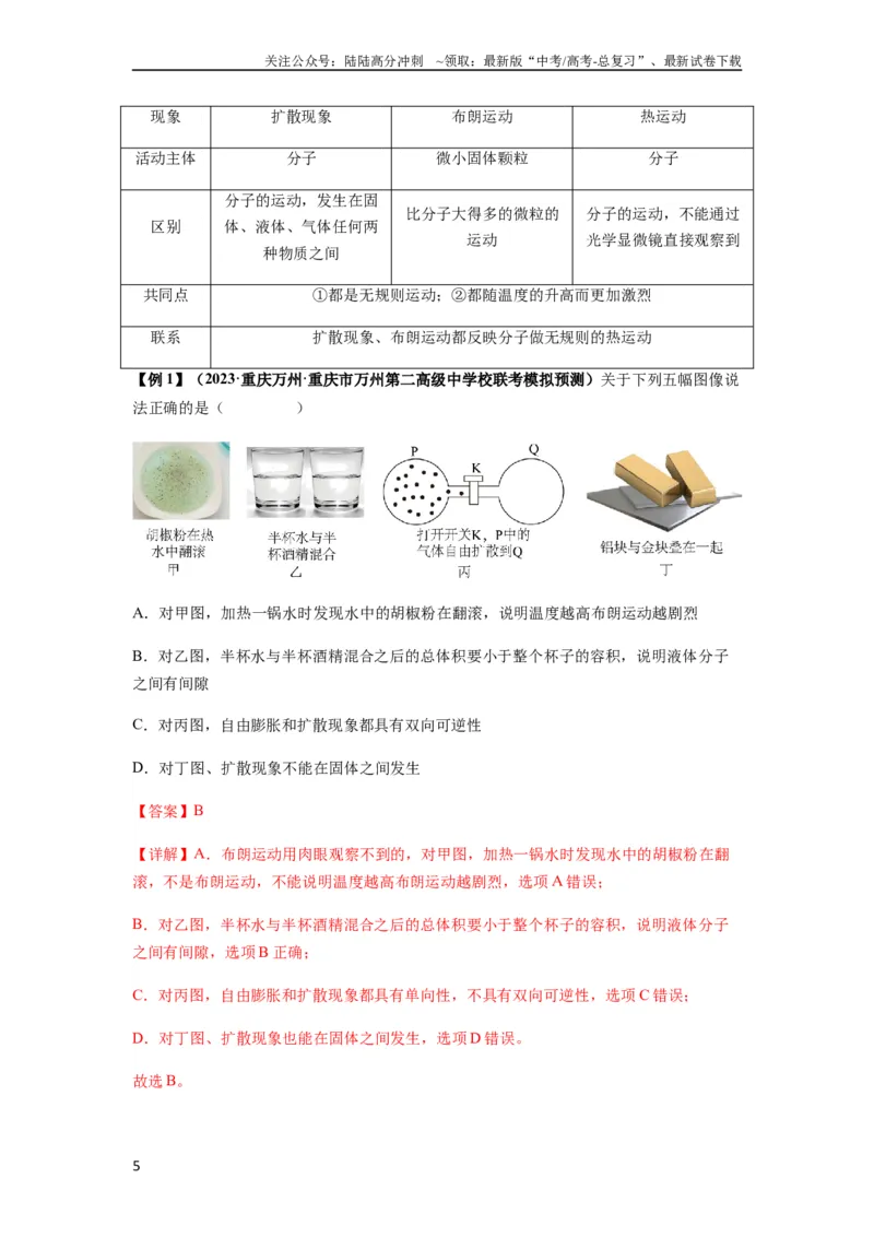 《专题33热学的基本概念与原理（解析版）_04-物理-高考总复习_一轮复习_2024年_2024年高考物理一轮复习热点题型归类训练重点提升_2023版》第5页预览