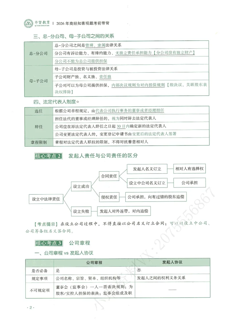 《2026QX客观考前带背商经知-张倩_2026法考客观_齐--X_042026QX法考考前带背》第8页预览