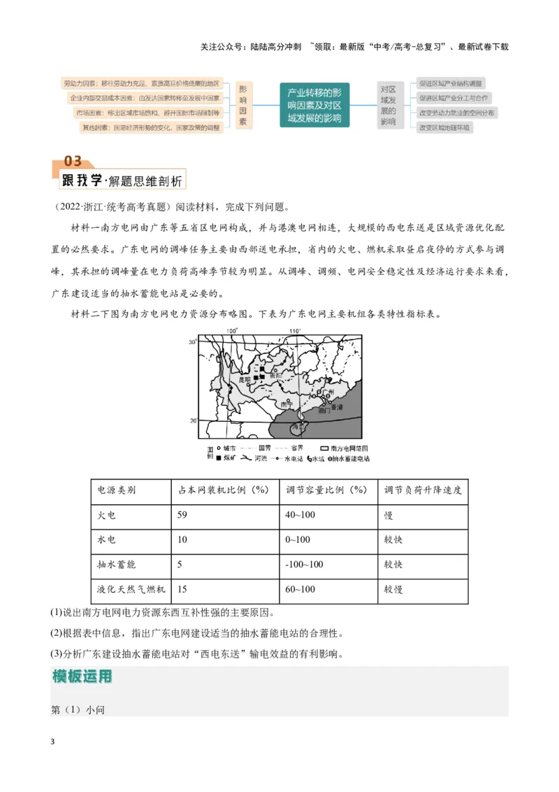 《题型10区域发展（答题模版）（解析版）_07-地理-高考总复习_专项复习_2024年_2024年高考地理答题技巧与模板构建》第3页预览