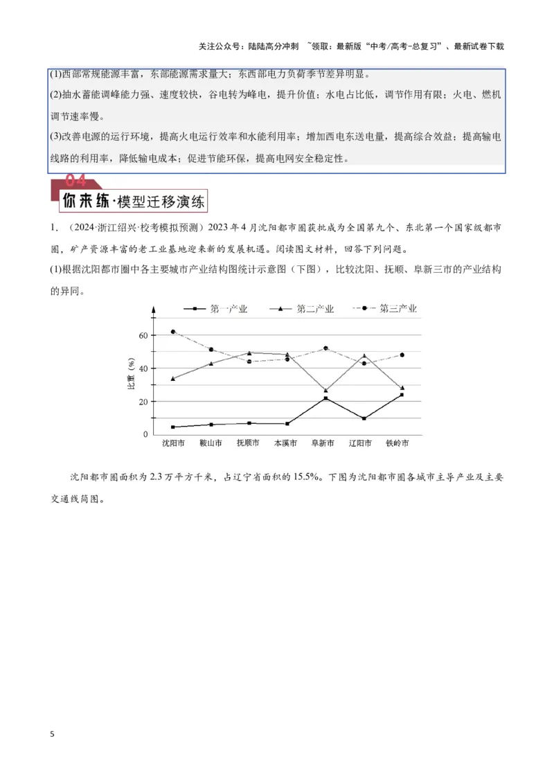 《题型10区域发展（答题模版）（解析版）_07-地理-高考总复习_专项复习_2024年_2024年高考地理答题技巧与模板构建》第5页预览