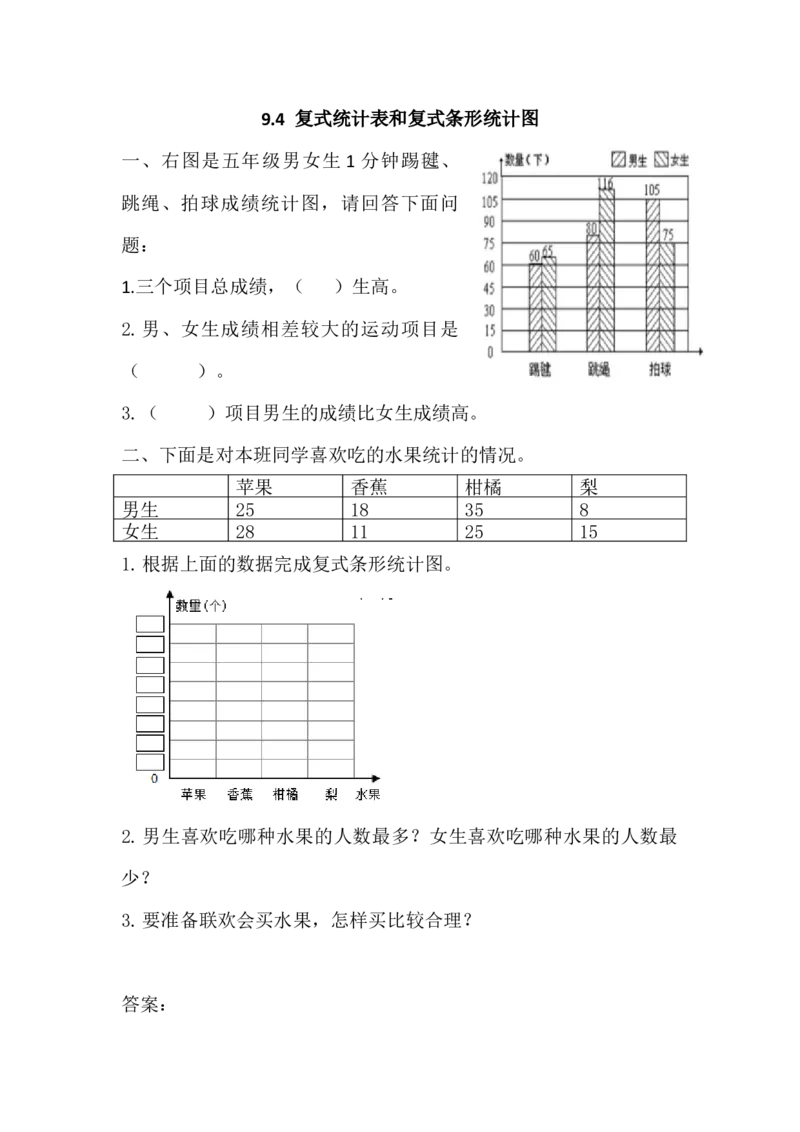 《五（上）苏教版数学第九单元课时练.总复习4_小学1-6年级全科全套_1-6年级全科上册_五年级_五年级上数学_A五年级数学（苏教版）_苏教数学五上课时练习》第1页预览