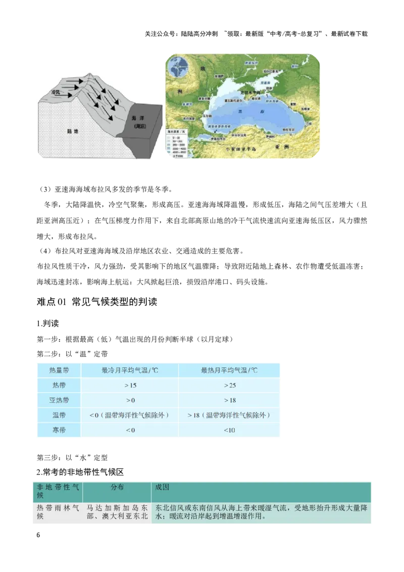 《重难点03地球上的大气-（新高考专用）（教师版）_07-地理-高考总复习_专项复习_2024年_2024年高考地理热点·重点·难点专练（新高考专用）》第6页预览