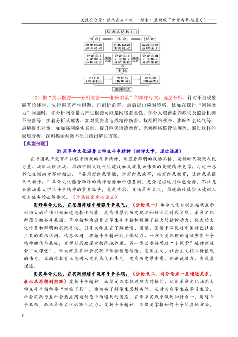 《专题7.1作文必备：议论文的5种常见结构模式（起承转合+并列式+递进式+对比式+引议联结）_专项复习_2026年-语文专项复习_2026年高考语文议论文写作秘籍-G391_资料》第9页预览