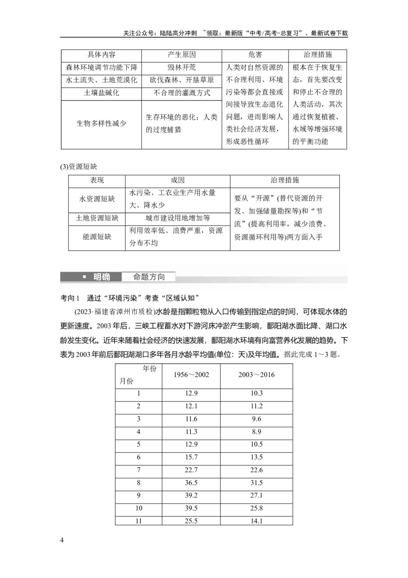 《第二部分　第五章　课时57　环境问题与可持续发展_07-地理-高考总复习_一轮复习_2024年_2024高考地理大一轮复习课件讲义新人教版知识总结_2024年高考地理一轮复习讲义（新人教版）》第4页预览