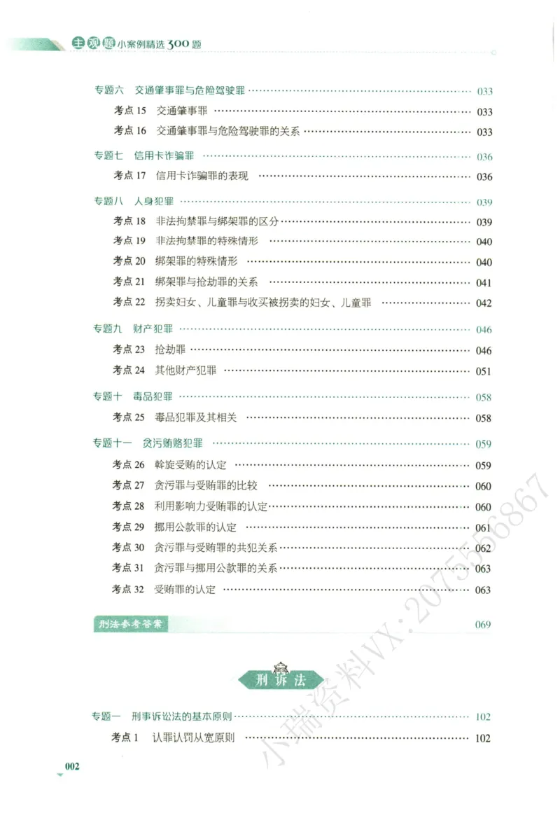 《2026厚大主观小案例精选300题（上册）_2026法考主观_HD_0326HD主观内部小案例特训（附视频讲解）_00讲义》第8页预览
