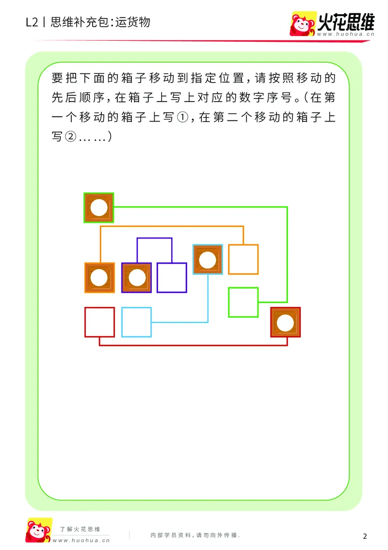 《第16专题_顺序规划_运货物_提高挑战包_202003061406301_（G1450)火花思维幼小衔接及L1-L5_L2完结_L2完结AI41-88_补充资料练习册_16顺序规划》第2页预览