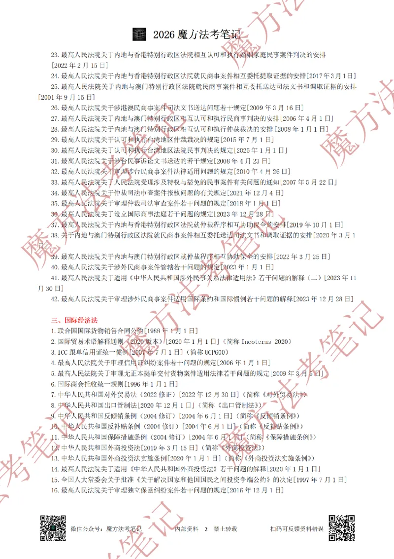 《标清有水印版2026魔方法考：三国法笔记2026.5.29_2026法考客观_其他_26年魔方10科法考笔记》第5页预览