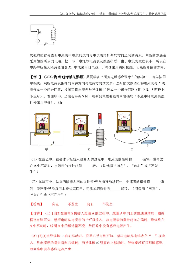 《专题27法拉第电磁感应定律（解析版）_04-物理-高考总复习_一轮复习_2024年_2024年高考物理一轮复习热点题型归类训练重点提升_2023版》第2页预览