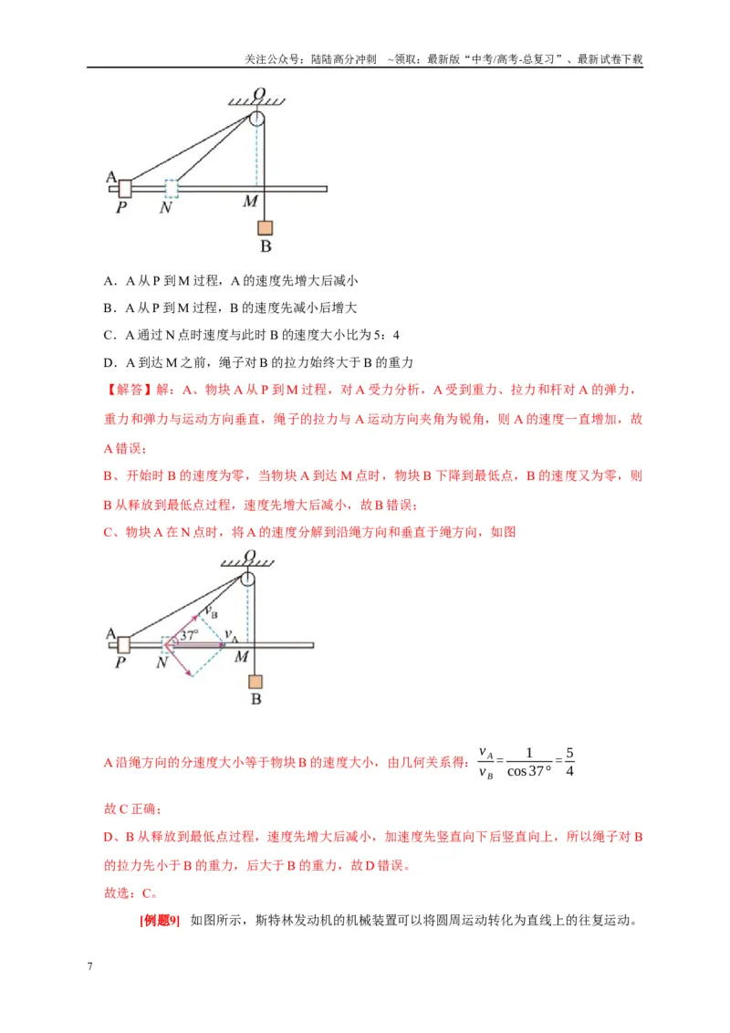 《专题4曲线运动（解析版）_04-物理-高考总复习_专项复习_2024年_2024高考物理复习二级结论题型详解全面复习知识点_资料》第7页预览