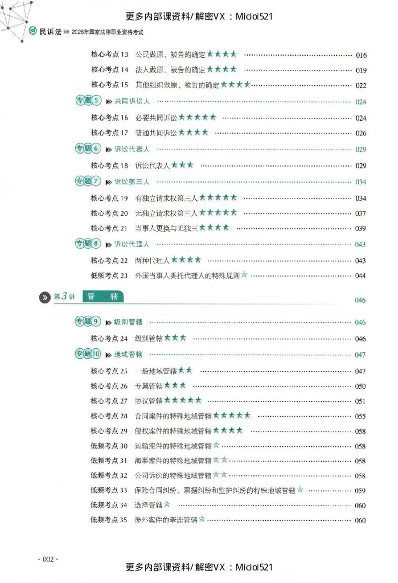 《真题-民诉法-刘鹏飞_2026法考客观_厚-D_真金题》第3页预览