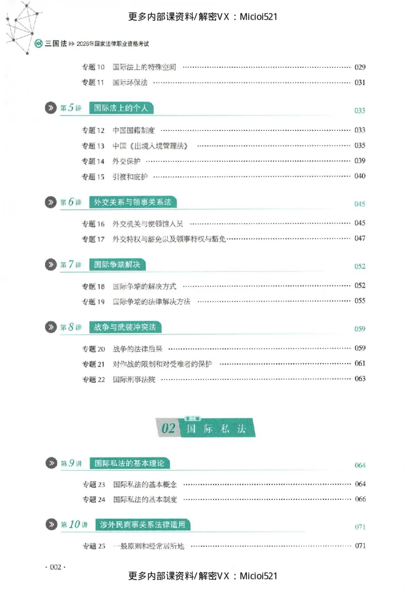 《真题-三国法-殷敏_2026法考客观_厚-D_真金题》第3页预览