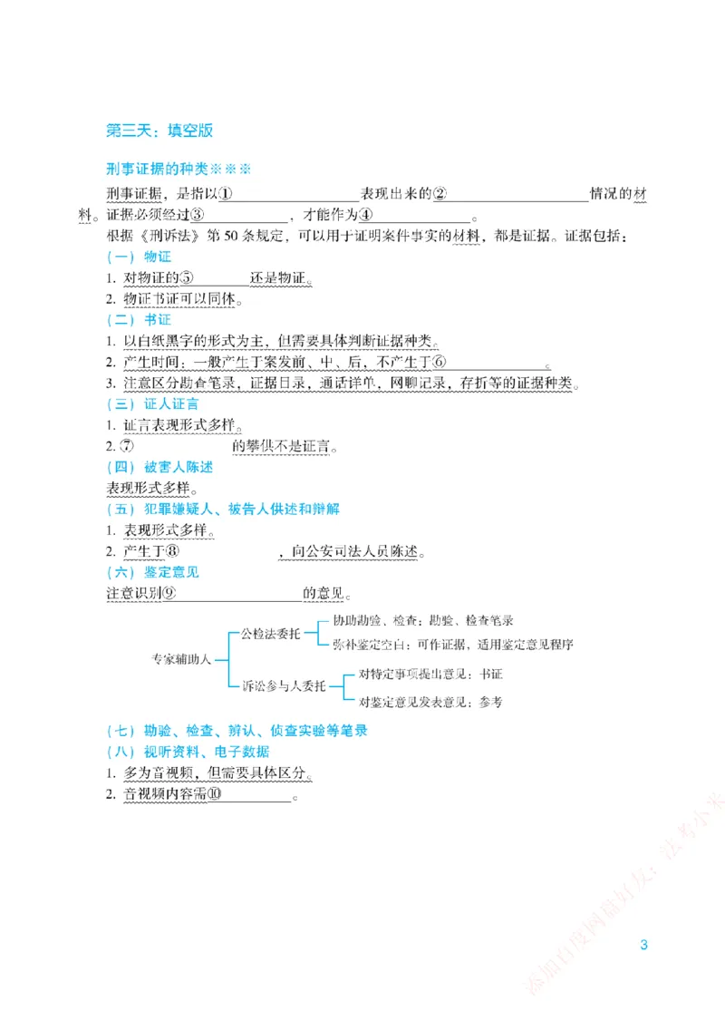 《每日知识点填空汇总-刑诉法（填空版）_2026法考客观_众-H_0026ZH每日知识点填空汇总（八科全）》第3页预览