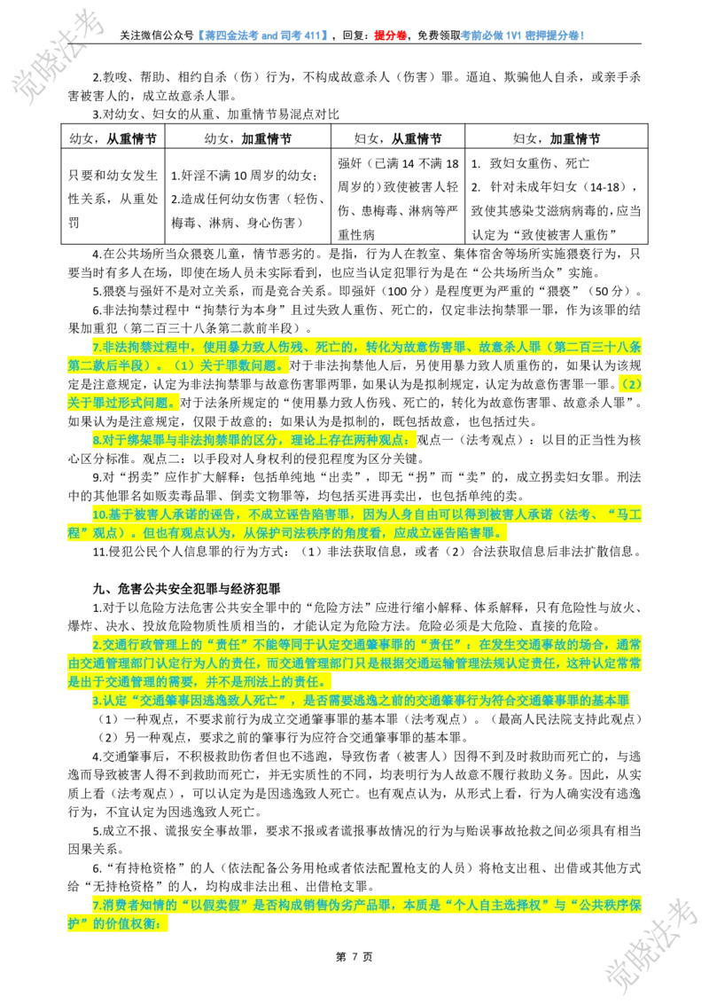 《刑民商考前几页纸_2026法考客观_其他_最后冲刺几页纸》第8页预览