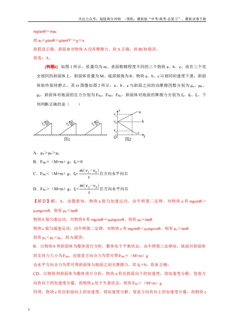 《专题2力的平衡问题（解析版）_04-物理-高考总复习_专项复习_2024年_2024高考物理复习二级结论题型详解全面复习知识点_资料》第5页预览