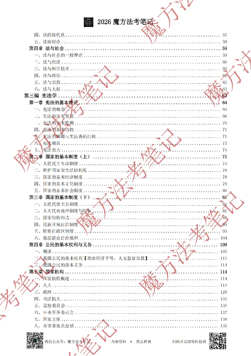 《标清有水印版2026魔方法考：理论法主客一体笔记_2026法考客观_其他_26年魔方10科法考笔记》第7页预览