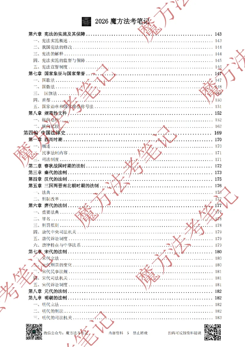 《标清有水印版2026魔方法考：理论法主客一体笔记_2026法考客观_其他_26年魔方10科法考笔记》第8页预览