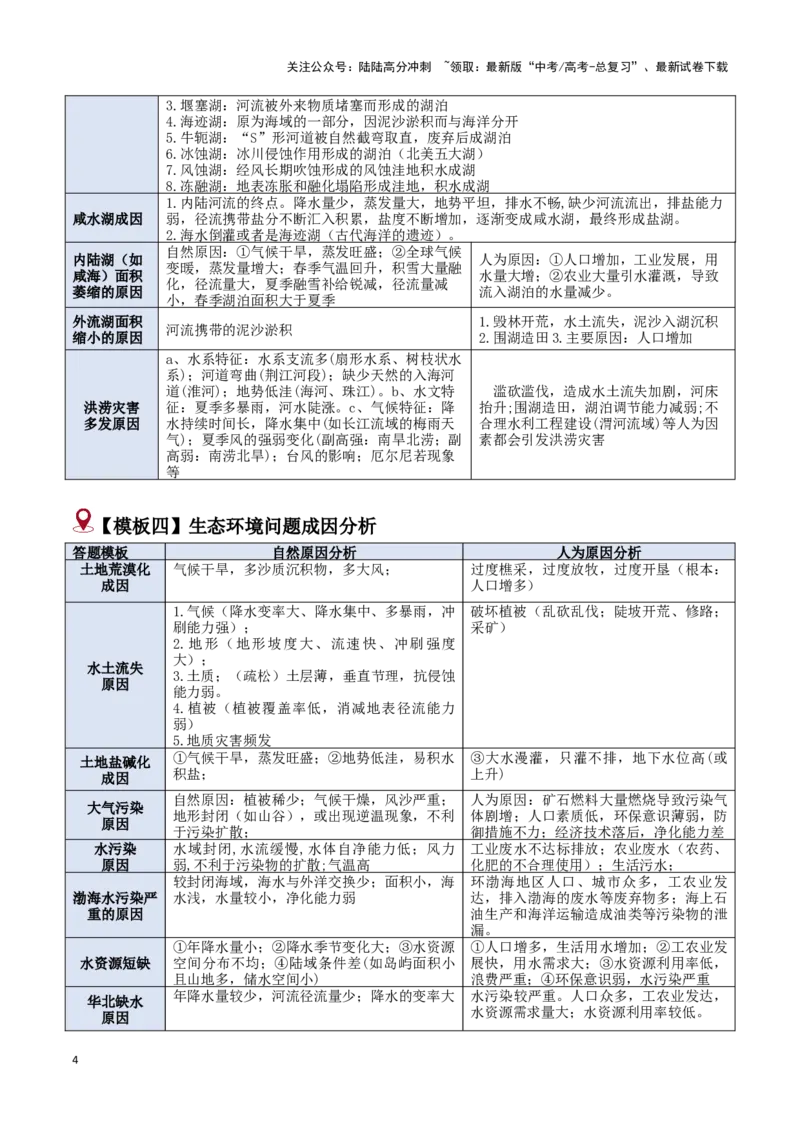 《题型02成因分析类题型（答题模版）-（解析版）_07-地理-高考总复习_专项复习_2025年_2025年高考地理答题技巧与答题模板（全国通用）》第4页预览