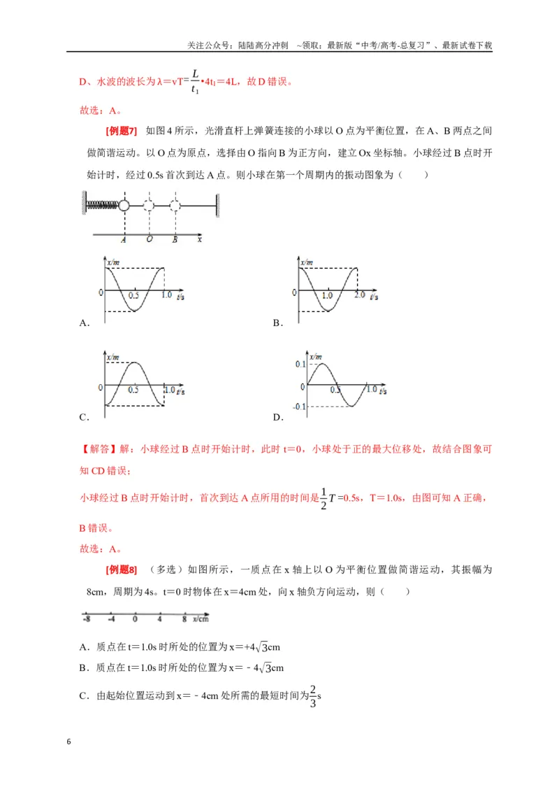 《专题31机械振动（解析版）_04-物理-高考总复习_专项复习_2024年_2024高考物理三轮冲刺复习热点知识讲练题型归纳练_资料》第6页预览