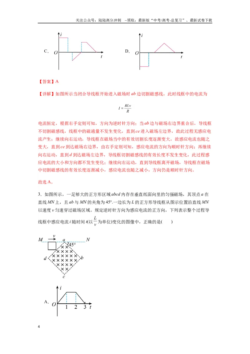 《专题28电磁感应综合问题（教师版）_04-物理-高考总复习_专项复习_2025年_2025年高考物理热点题型归类》第4页预览