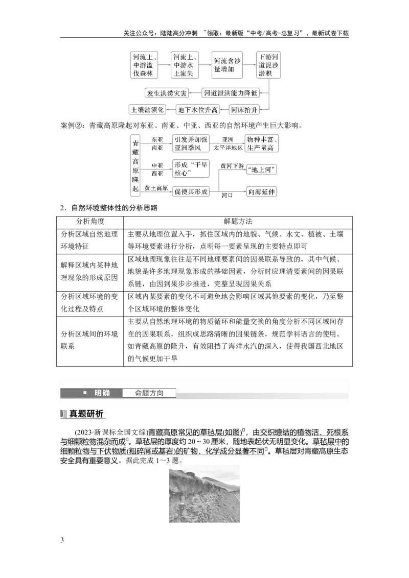 《第六章　第1讲　课时36　整体性_07-地理-高考总复习_一轮复习_2025年_2025年大一轮复习讲义地理人教版_地理_大一轮复习讲义学生专用_2025大一轮复习讲义_第一部分　自然地理》第3页预览
