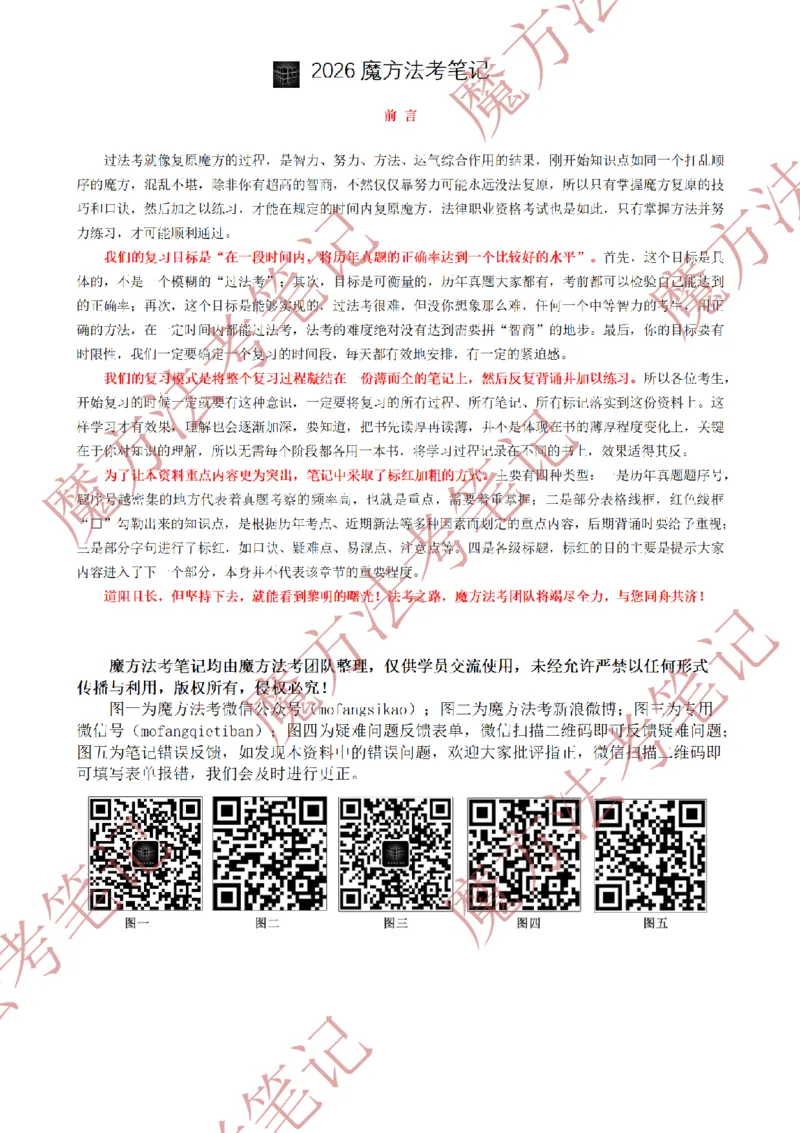 《标清有水印版2026魔方法考：知产笔记2026.5.22_2026法考客观_其他_26年魔方10科法考笔记》第2页预览