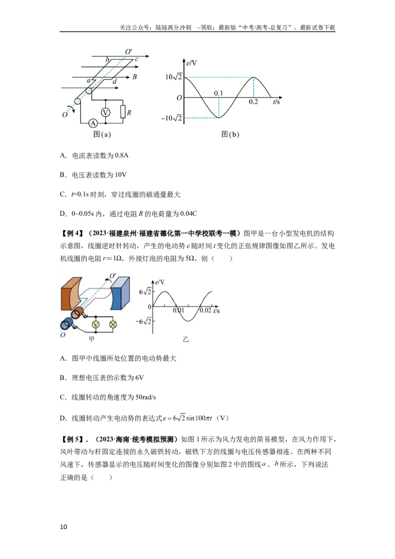 《专题30交变电流与变压器（原卷版）_04-物理-高考总复习_一轮复习_2024年_2024年高考物理一轮复习热点题型归类训练重点提升_2024版》第10页预览