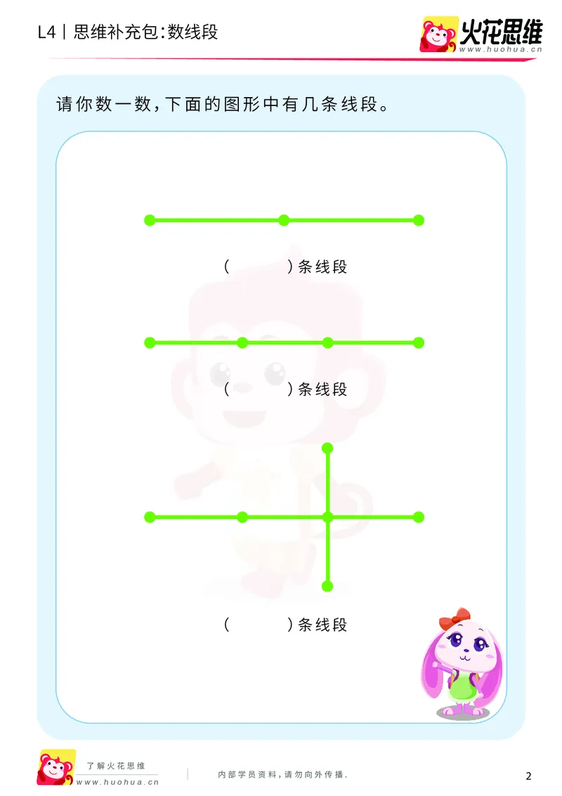 《第2专题_有序计数_数线段_基础巩固包_201909021052081_（G1450)火花思维幼小衔接及L1-L5_L4完结_火花视频_02.有序计数》第2页预览