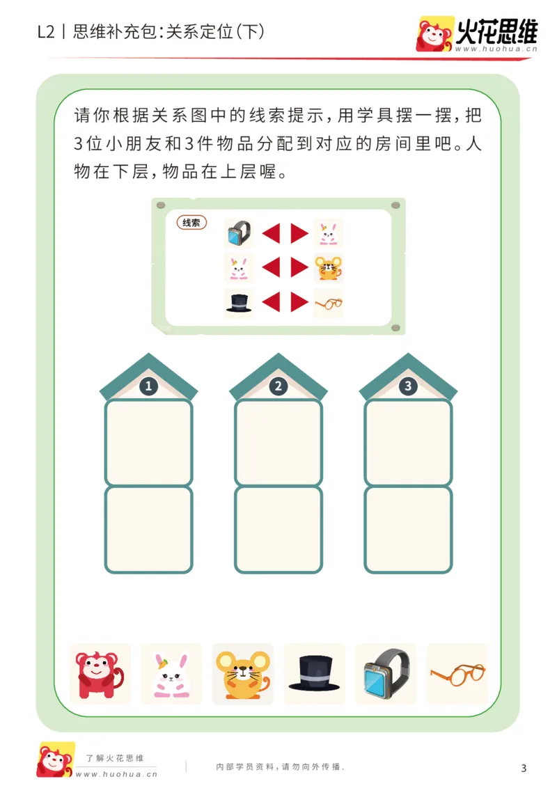《第22专题_关系游戏_关系定位（下）_基础巩固包_202005251041031_（G1450)火花思维幼小衔接及L1-L5_L2完结_L2完结AI41-88_补充资料练习册_22关系游戏》第3页预览