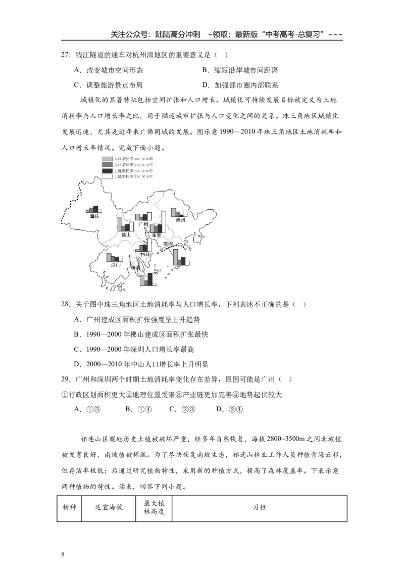 《高考地理一轮复习天天练2_07-地理-高考总复习_一轮复习_2026年-地理高考一轮复习_92026年地理高考一轮复习天天练（核心考点聚焦）》第8页预览
