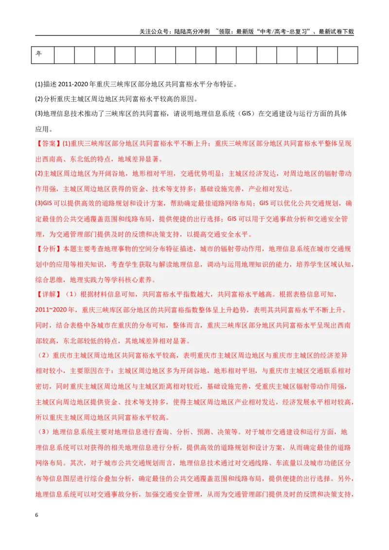 《考点巩固卷17城市、产业与区域协调发展-（新高考通用）（教师版）_07-地理-高考总复习_一轮复习_2025年_2025年高考地理一轮复习考点复习卷（新高考通用）》第6页预览