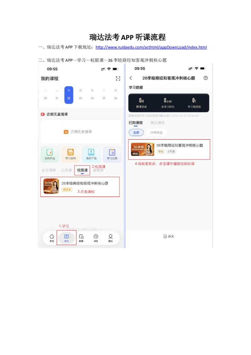 《26李晗商经知客观冲刺核心题-听课流程和讲义下载和做题流程_2026法考客观_瑞-D_李晗考前130题+30题讲义+视频解析》第1页预览