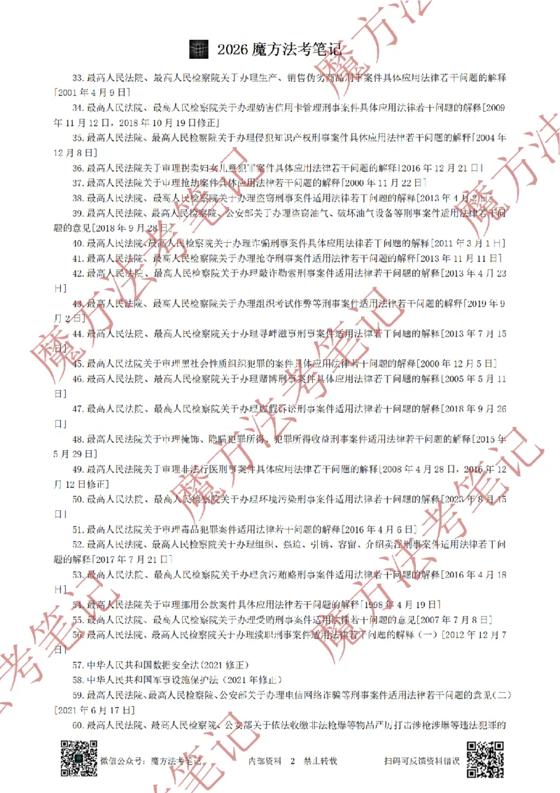 《标清有水印版2026魔方法考：刑法主客一体笔记（标清有水印版）_2026法考客观_其他_26年魔方10科法考笔记》第5页预览