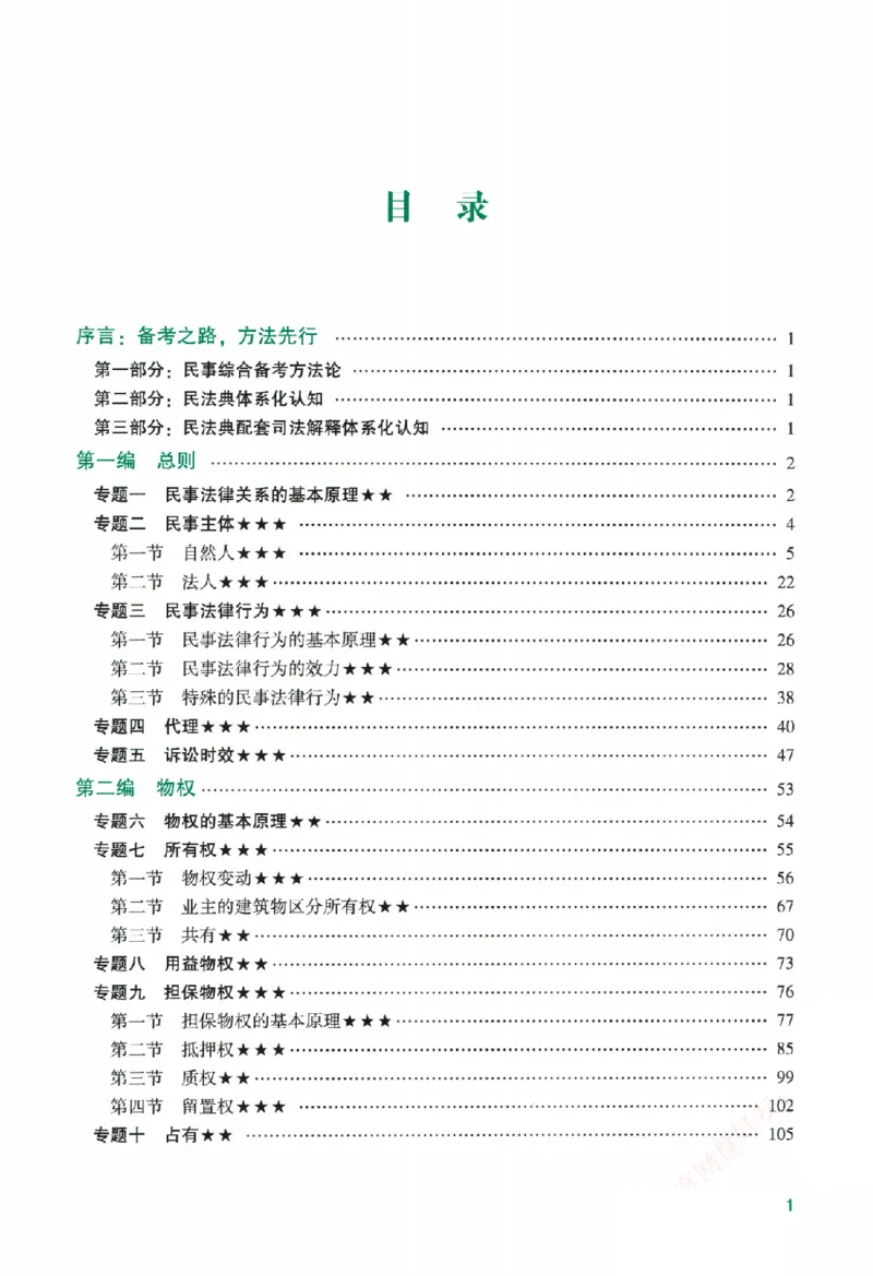《系统强化-民法-孟献贵_2026法考客观_众-H_2026法考系统强化（内部）合集》第6页预览