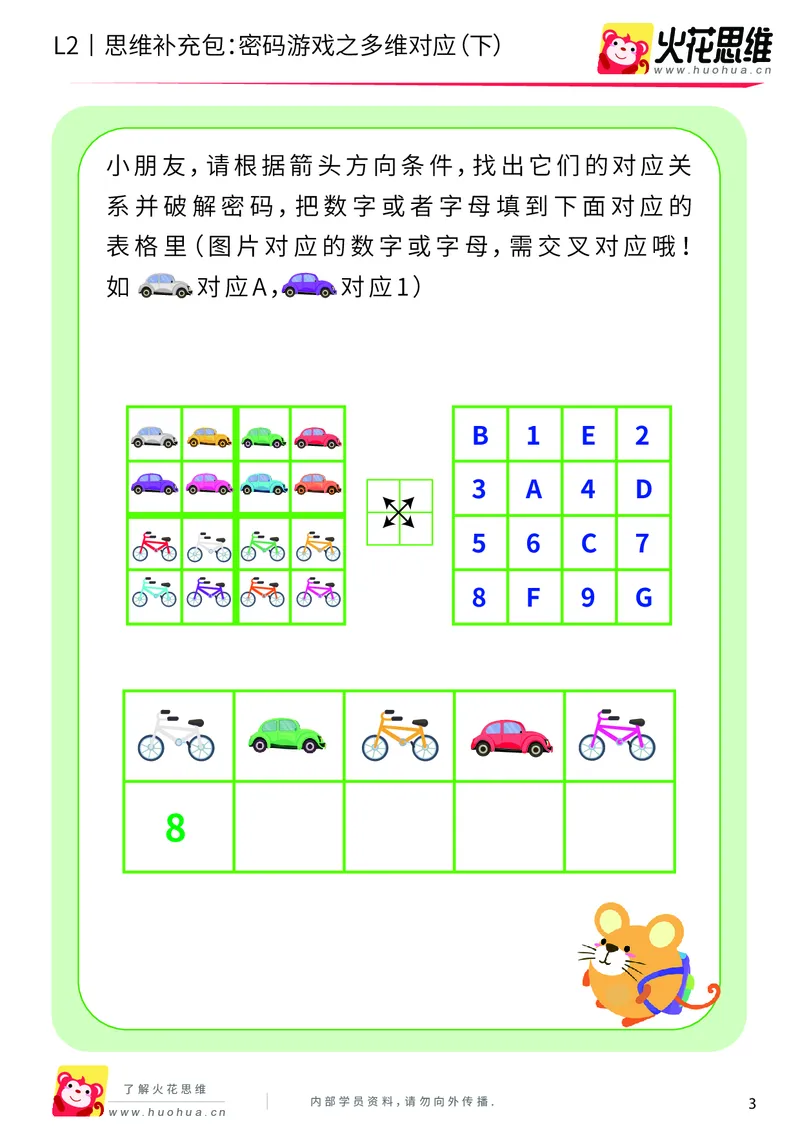 《第5专题_对应游戏_密码游戏之多维对应（下）_提高挑战包_201909062252051_（G1450)火花思维幼小衔接及L1-L5_L2完结_L2完结AI40课_05补充资料_05对应游戏》第3页预览