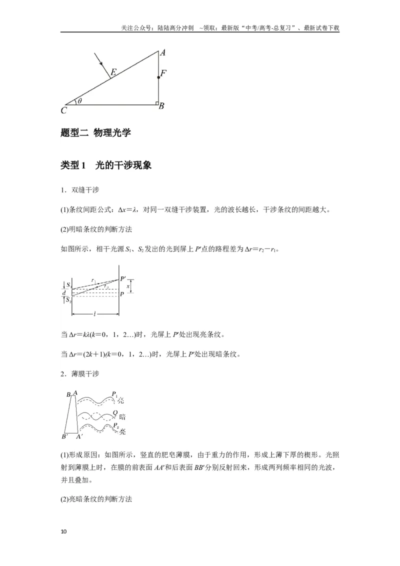 《专题31光学（学生版）_04-物理-高考总复习_一轮复习_2025年_2025年高考物理一轮复习热点题型归类》第10页预览