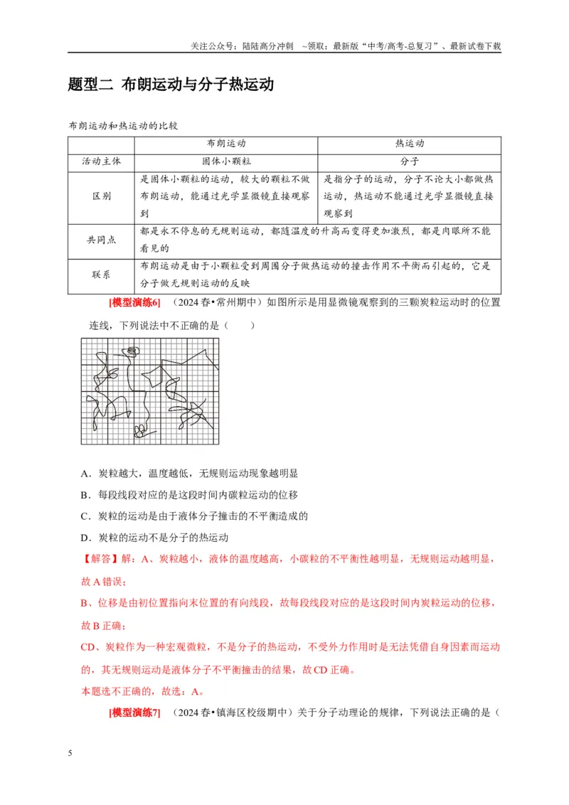《专题29分子动理论（教师版）_04-物理-高考总复习_专项复习_2025年_2025年高考物理热点知识讲练与题型归纳（全国通用）_资料》第5页预览