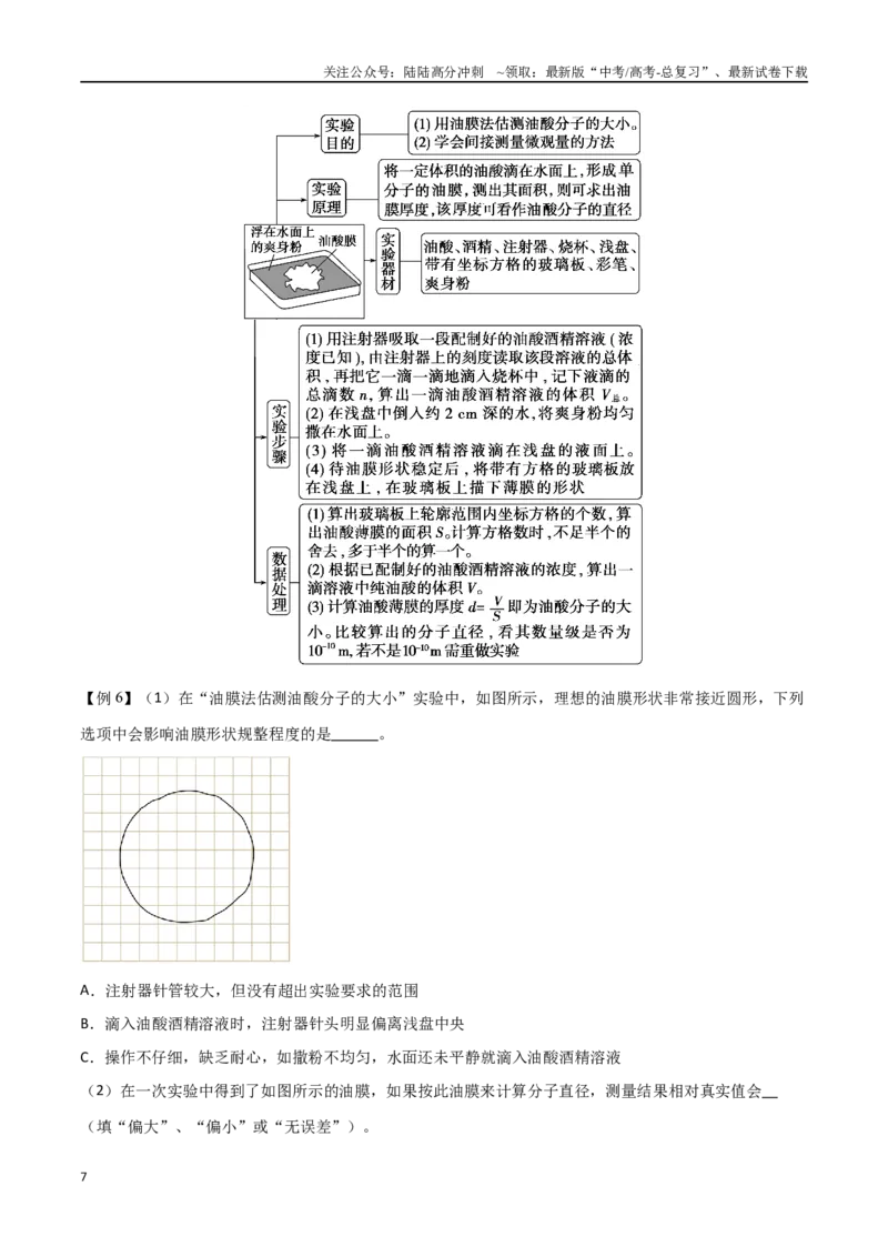 《专题69分子动理论、固体与液体（解析版）_04-物理-高考总复习_一轮复习_2024年_2024年高考物理一轮大单元综合复习导学练讲义练习_第十三部分：热学(4)份》第7页预览