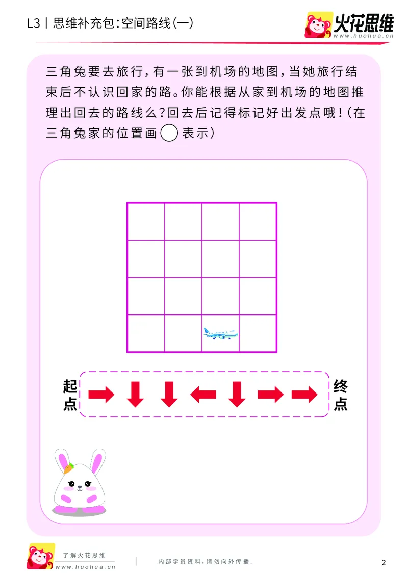 《第10专题_空间应用_空间路线（一）_提高挑战包_201911291606511_（G1450)火花思维幼小衔接及L1-L5_L3完结_L3完结AI_04补充资料_10空间应用》第2页预览